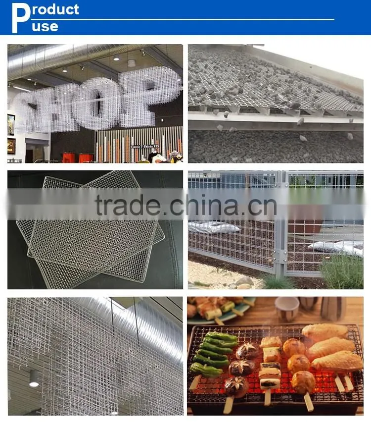 Hot dipped galvanized crimped wire mesh/Stainless steel wire screen