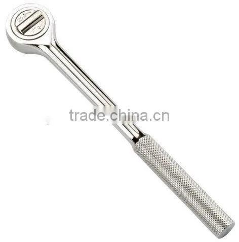 1/2" Dr. Round head Ratchet Handle with Knurling Handle