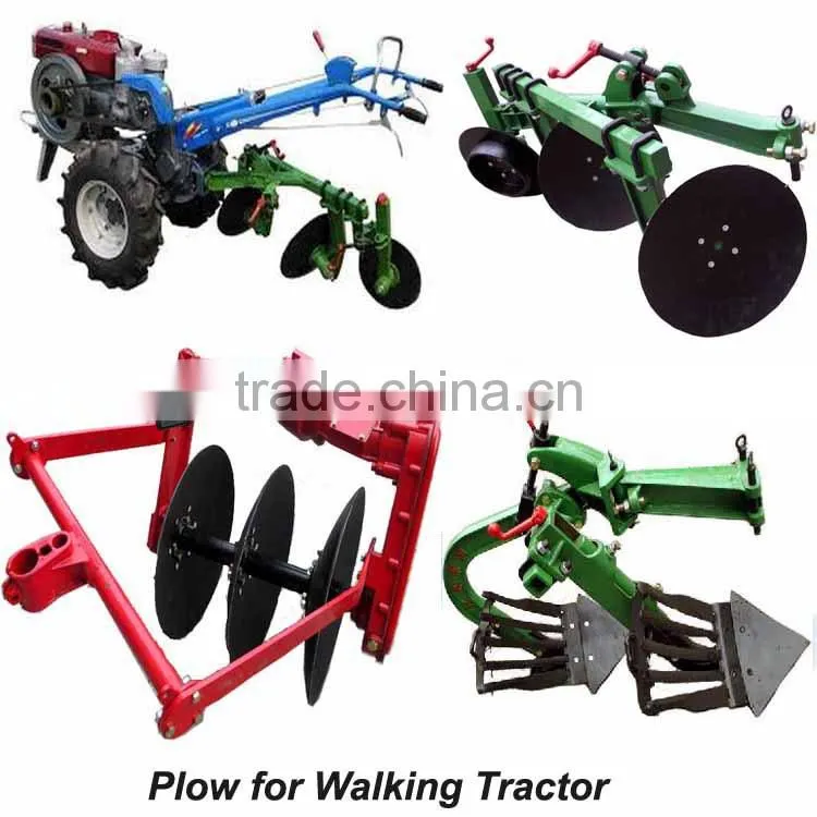 Hot selling walking tractor one way used disc plow