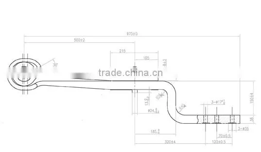 qiangbang off road camper trailer leaf spring