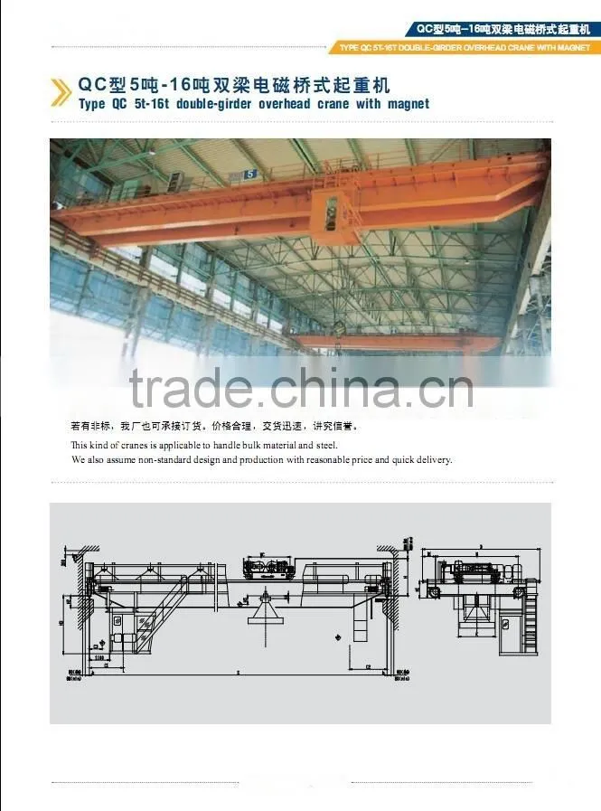 LH LHB QD YH QZ QC QP QS YNQ Model Double-Girder Overhead Cranes