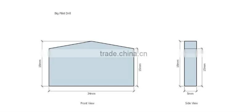 cemented carbide tip for cutting steel water pipe