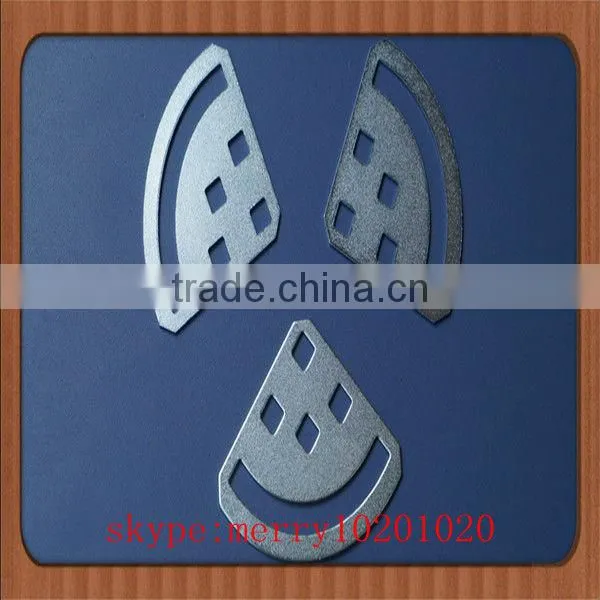 high precision spring steel button clip, v spring clip in china factory ISO9001 passed