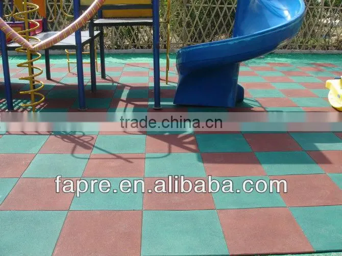 45mm Outdoor Walkway Wear-resistance Brickface Rubber Tile/Rubber Mat