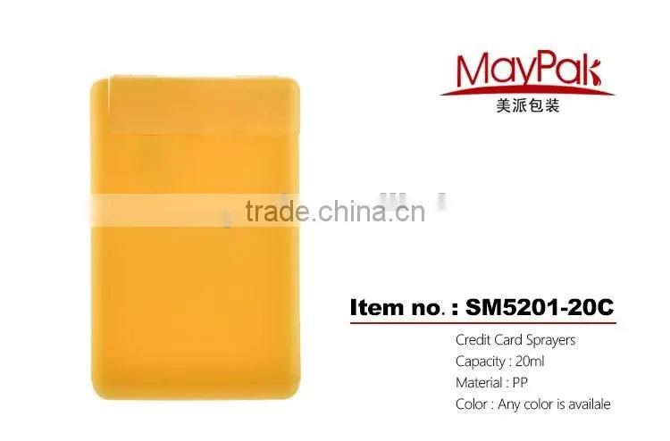 Fancy 20ml card shape easy carry perfume bottle