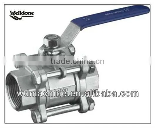 One Piece Ball Valve / Stainless Steel Ball Valve