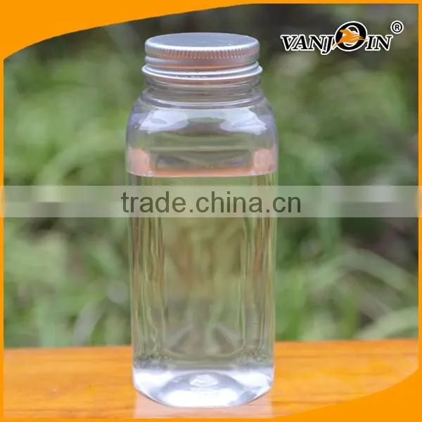 8 OZ Square PET Plastic Milk Bottle BPA Free