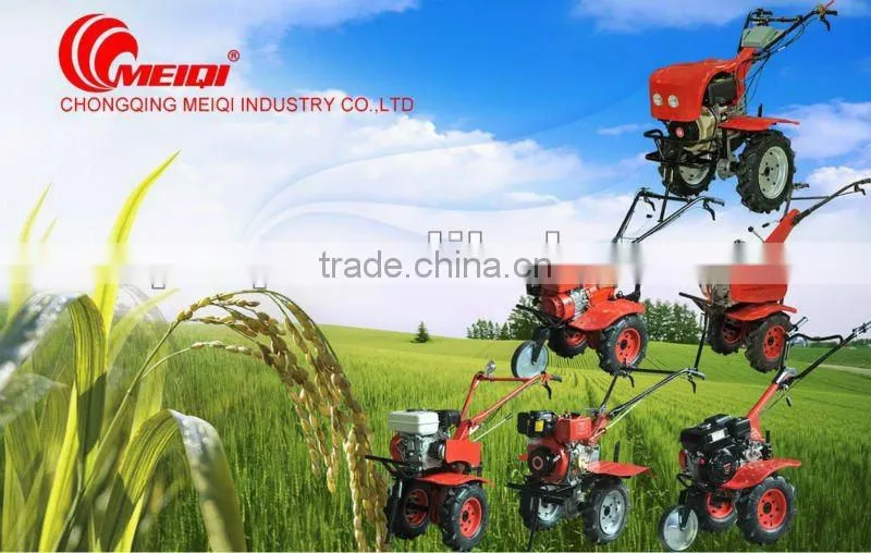 Modern 178F mini diesel engine electric start tiller plough,rotary,ditching farm machine