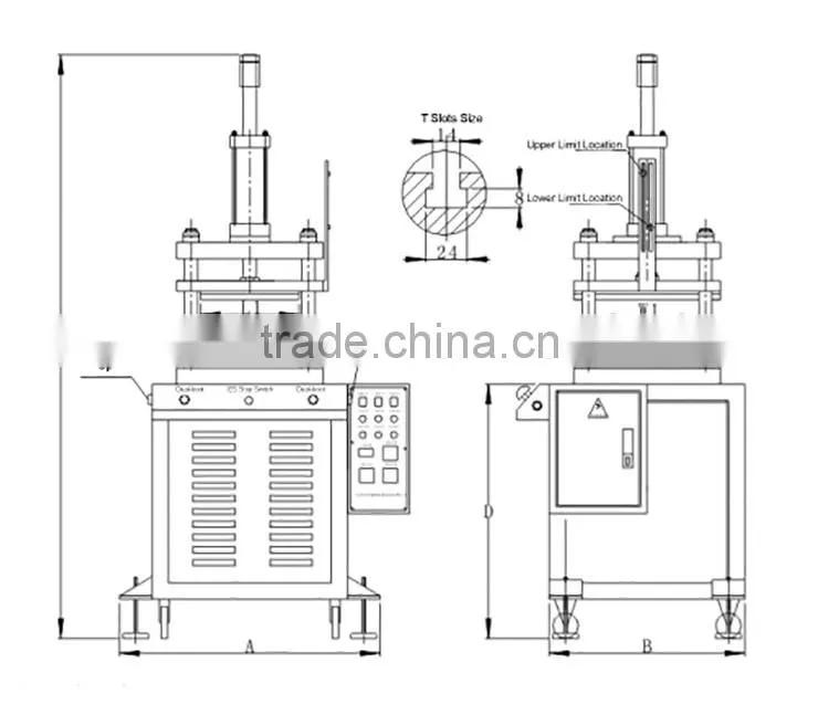 JULY brand new coming 5 Tons manual heat power press machine