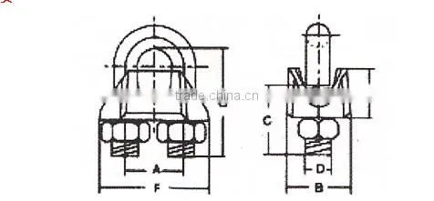 U.S. Type Drop Forged Wire Rope Clip