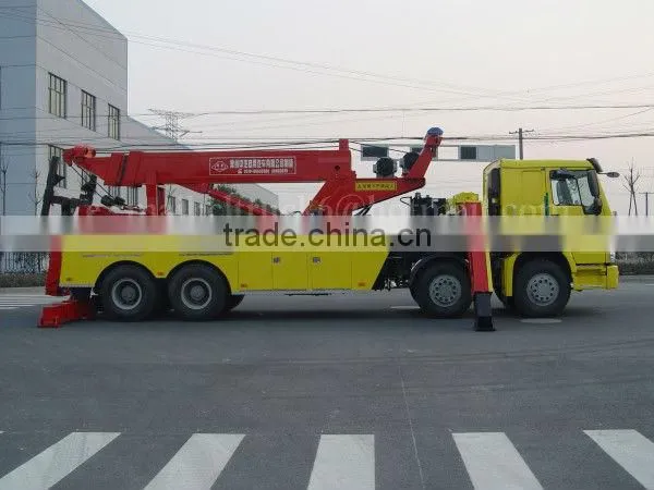 8*4 SINOTRUK HOWO Heavy Duty Road Recovery Truck 30ton