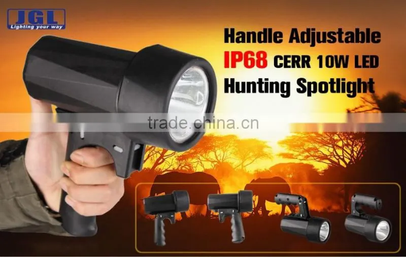 China factory multifunction waterproof handheld hunting spotlight model 9910