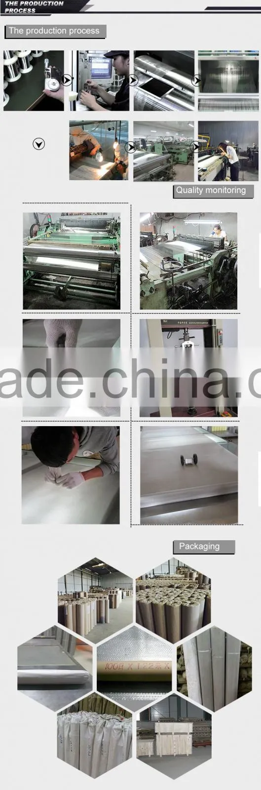 Anping Factory Made pure titanium weave mesh