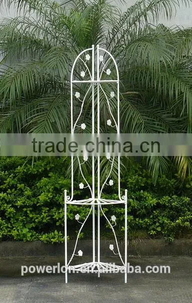 Metal 4 Tier Corner Shelf Antique Bookshelf and Plant stand