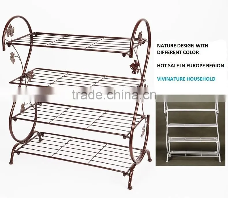 Vivinature shoes store shelf and metal seating shoes furniture for lving room