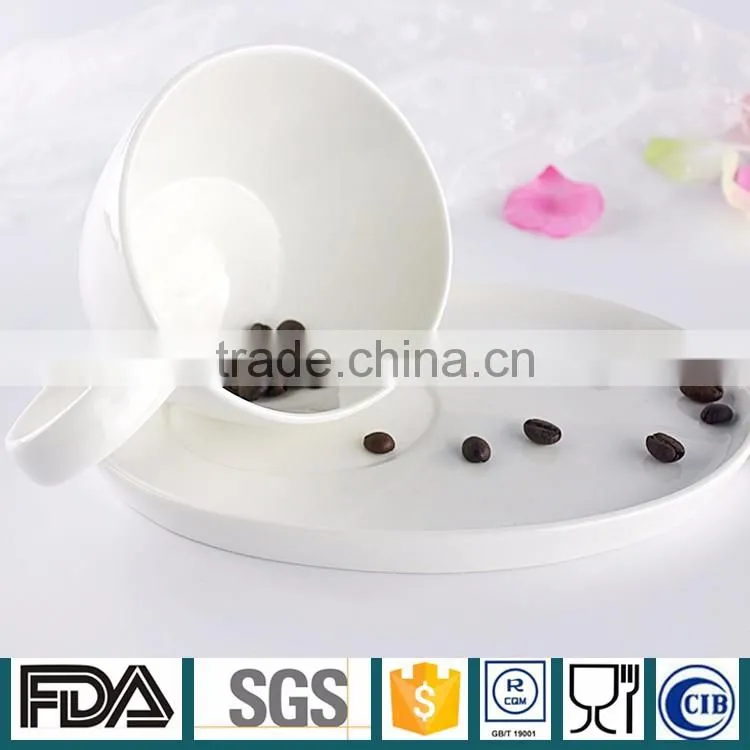 Wholesale custom design In Elegant Bone China Bulk Tea cup Coffee Cup and Saucer