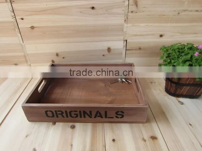 hot selling wooden storage tray