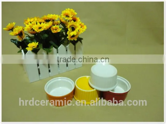 daily use round porcelain ceramic bakeware bowl