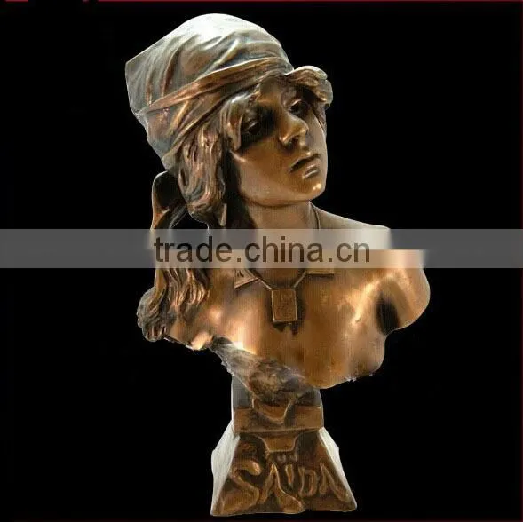 Casting brass bust in art & collectible for sale