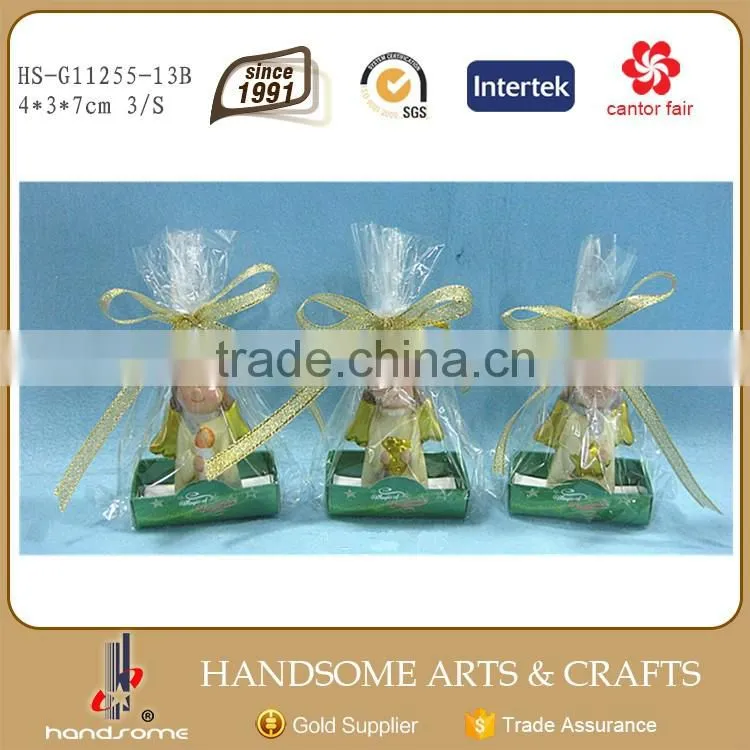 7cm Handmade Resin Christmas Decoration Holiday Gift Spirit Ornaments