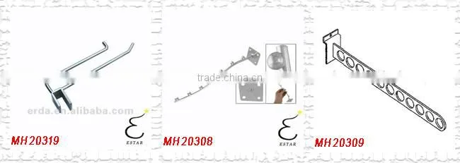 Loop Shaped Double Wires Display Hook Slot Board