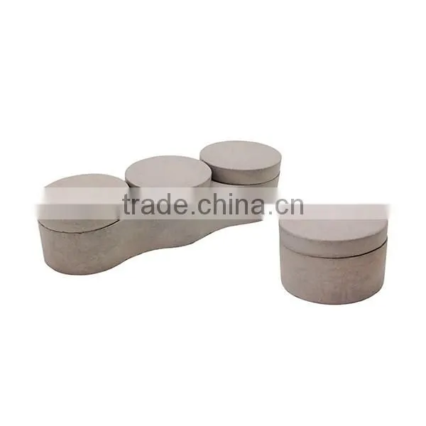 Kitchen accessories Salt pepper with lid concrete salt container