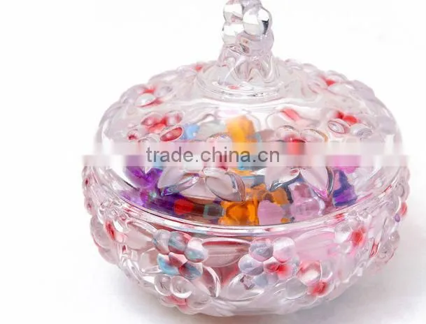 High quality glass candy bowl ,glass sugar bowl,glassware