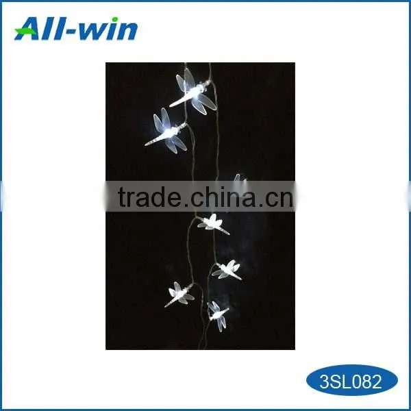 beautiful dragonfly shape garden solar light with white LED Holiday Lamp Fairy Lights