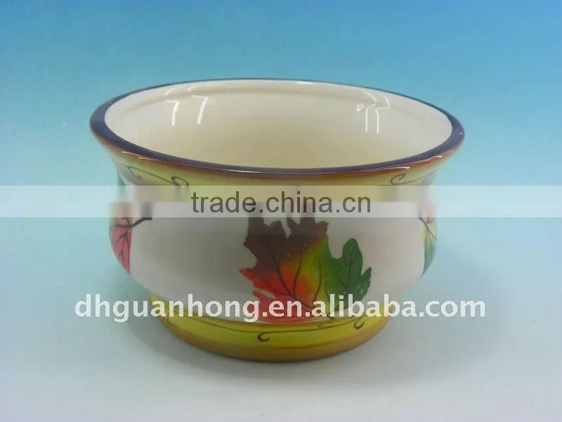 Round Ceramic Salad Bowl