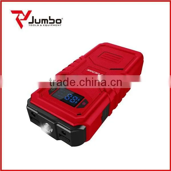 JB1236 Emergency tools gasline car starter starter motor soft starter with powerpul battery charger