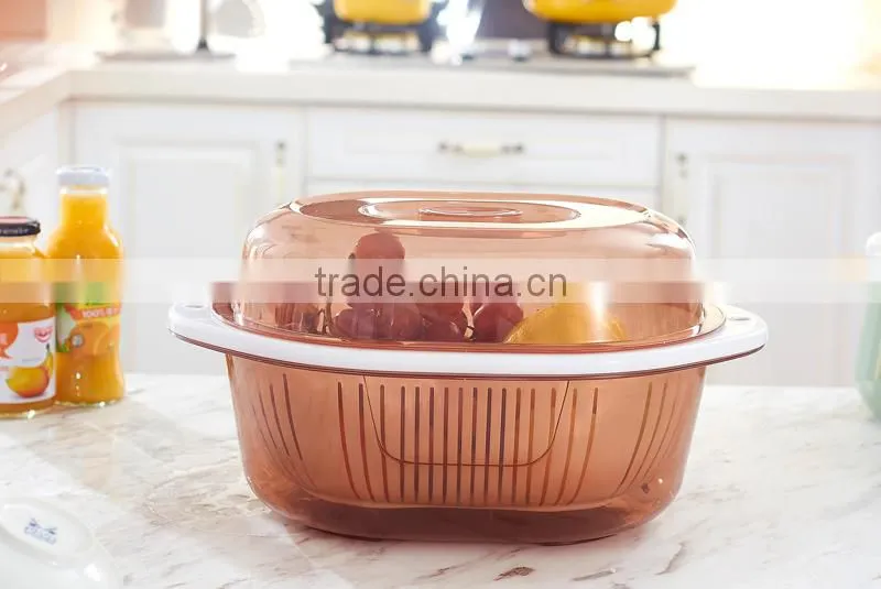 Kitchen Vegetable and Fruit Plastic Draining Basket Drain Basket