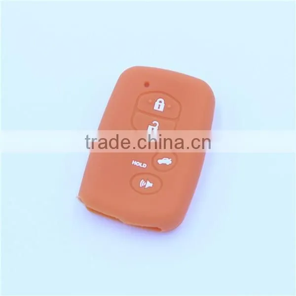 Silicone rubber key shell, key bag for toyota 5 buttons with hold buttons key bags
