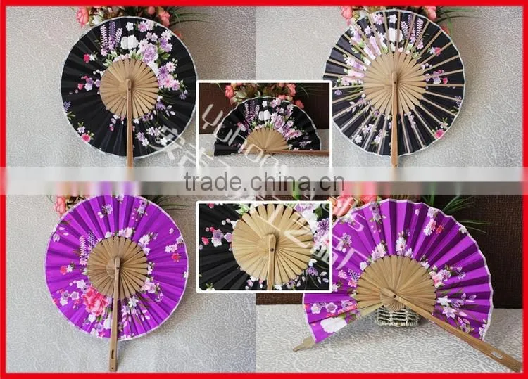 2015 creative bamboo folding crafts fan