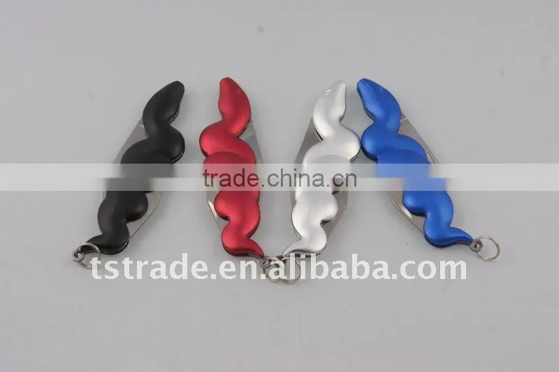 mini Gifts knifeSmall knife promotion kinfe popular keychain toolaluminium oxide keychain knife mini aluminium oxide B110