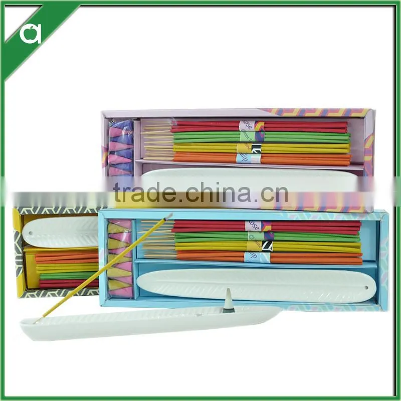 india cone incense/scented incense gift set/color incense sticks/cone incense decorative colored incense