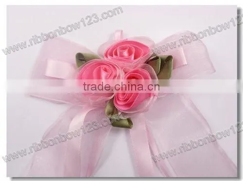2014 latest design ribbon bow for wedding dress
