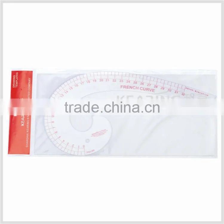 Kearing brand 32cm manufacture transplant plastic flexible vary form garment ruler for fashion design#6032