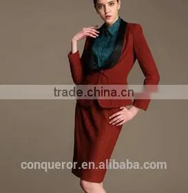 new design ladies black skirt formal suits WMSU20150011