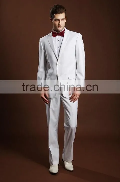 latest white pant coat design men wedding suits pictures