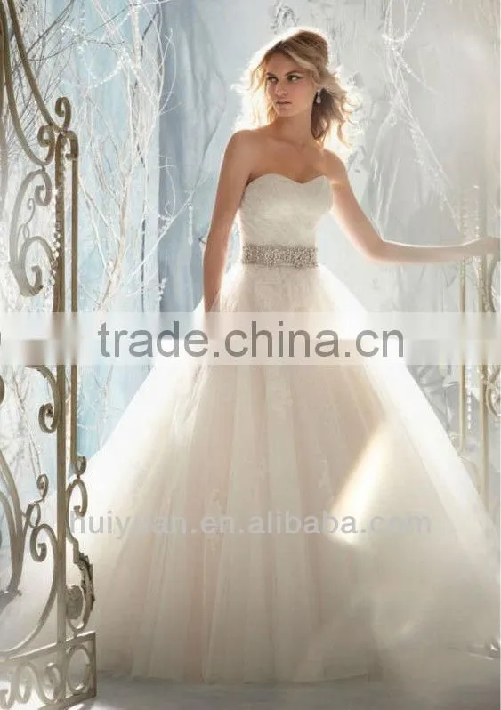 sexy corset cap sleeve back see-through lace wedding dress