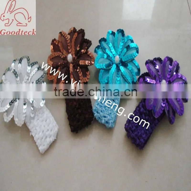 Plain Solid Color Satin Covered Resin Hairbands Ribbon Covered Adult Kids Headbands Infant Headband