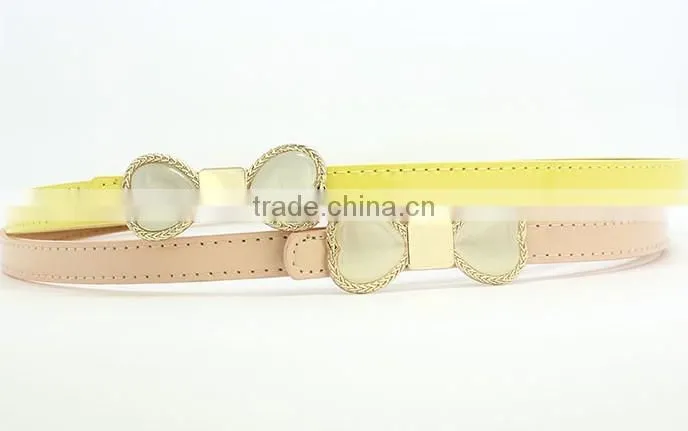 New candy color Painting PU Leather Women Belt Kinds Of Collocation Dresses Belts For Women