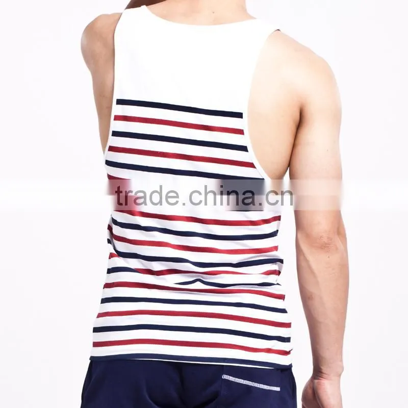 Factory Wholesale Sleeveless Fitness & Body Building Cotton Gym Stringers For Men