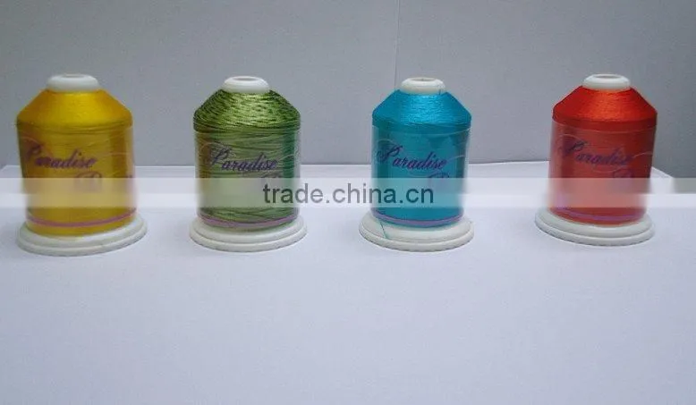 spun polyester embroidery thread 120d/2
