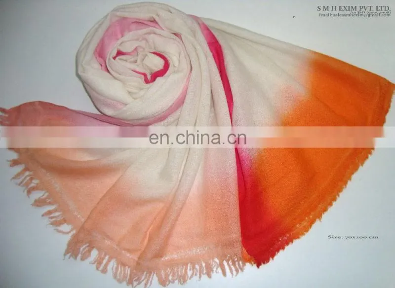 Pashmina shawls with Ombre Dye For Ladies 2016