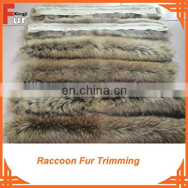 3*70cm Wholesale Raccoon Fur Trimming