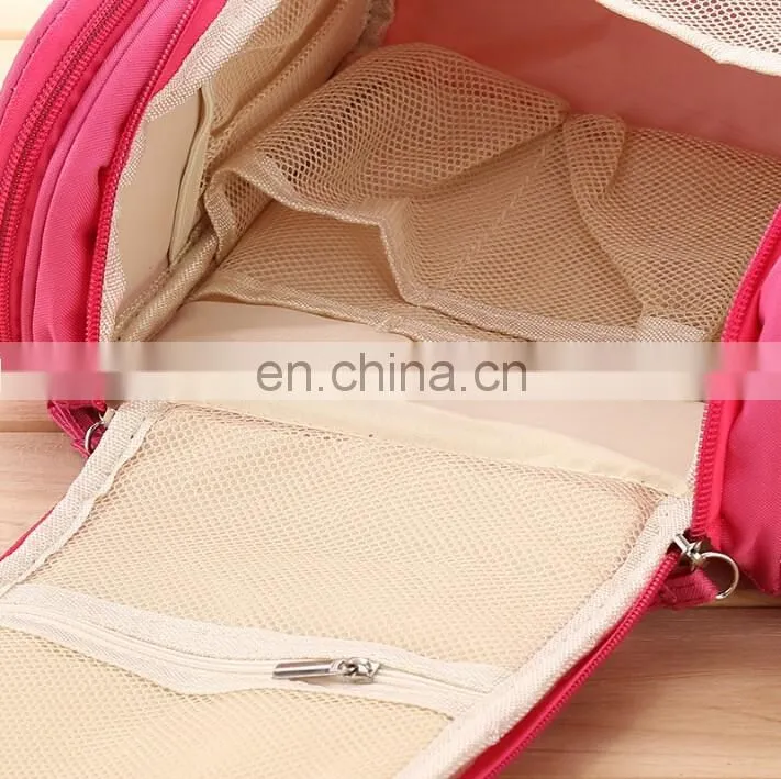 300D Oxford Fabric Wash Bag Foldable Organizer Multi-functional Hanging up Cosmetic Bag
