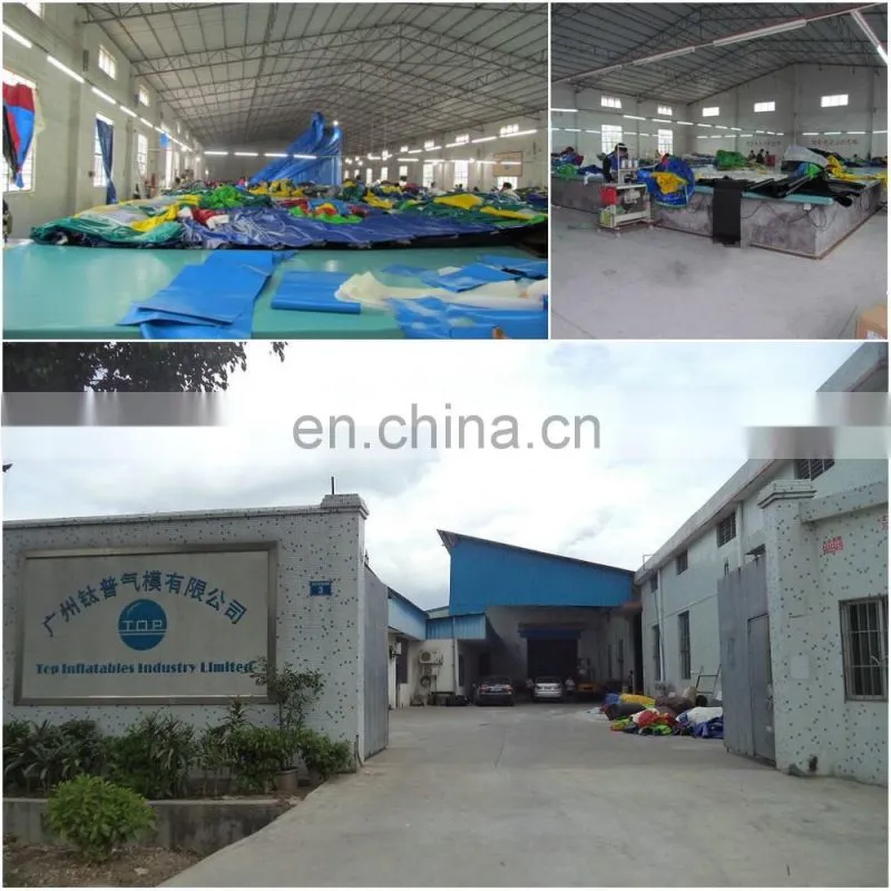 TOP INFLATABLES New design jumping bouncer castle giant inflatable water slide