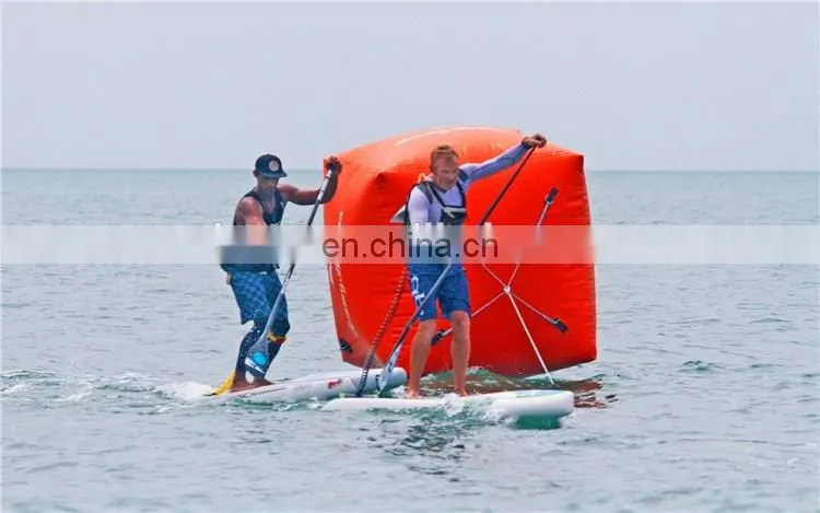 Advertising water floating cube buoy inflatable marker buoy