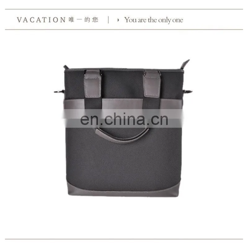 genuine cow leather portable shoulder business bag for man meeting use